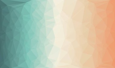 Mercan ve mavi mozaik tasarımlı Geometrik arkaplan