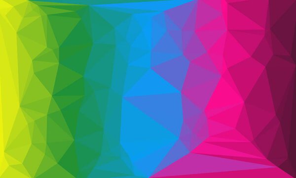 bright, multicolored polygonal background