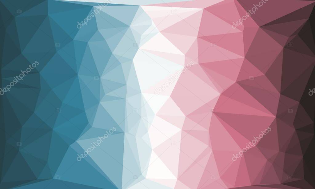 Creative prismatic background with polygonal design