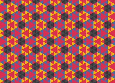 Altıgen desenli modern renkli arkaplan