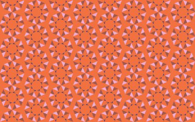 Tekrarlanan şekillerle soyut yaratıcı arkaplan