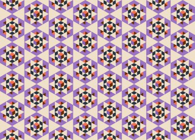 Tekrarlanan şekillerle soyut yaratıcı arkaplan