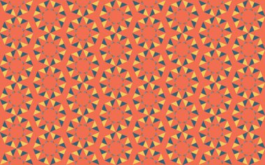 Tekrarlanan şekillerle soyut yaratıcı arkaplan