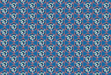 Altıgen desenli modern renkli arkaplan