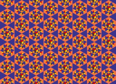 Altıgen desenli modern renkli arkaplan