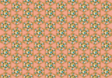 Altıgen desenli modern renkli arkaplan