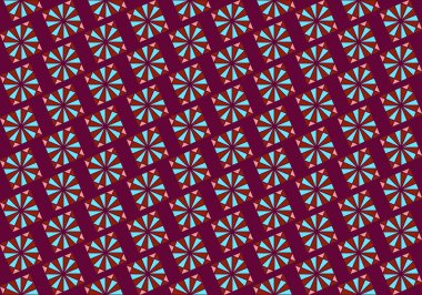 Tekrarlanan şekillerle soyut yaratıcı arkaplan