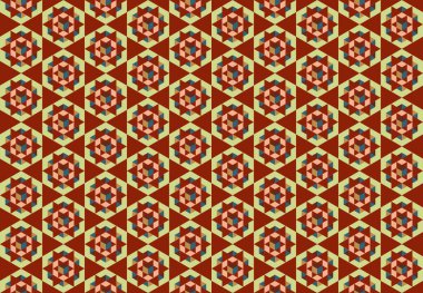 Altıgen desenli modern renkli arkaplan