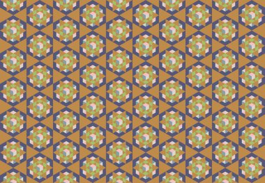 Altıgen desenli modern renkli arkaplan