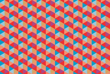 Altıgen desenli modern renkli arkaplan