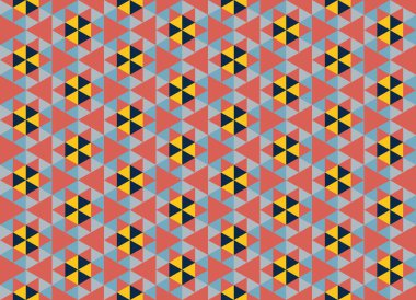 Altıgen desenli modern renkli arkaplan