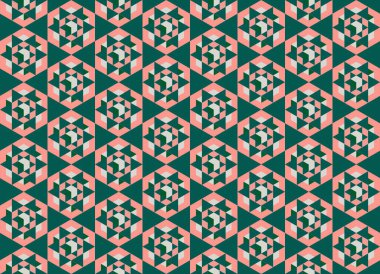 Altıgen desenli modern renkli arkaplan