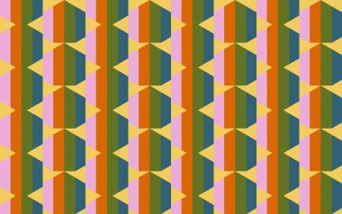 Altıgen desenli modern renkli arkaplan