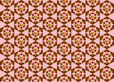 Tekrarlanan şekillerle soyut yaratıcı arkaplan