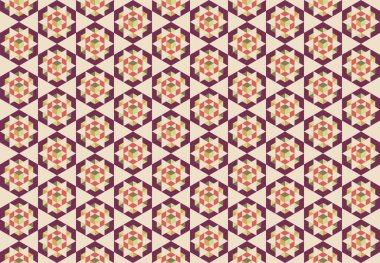 Altıgen desenli modern renkli arkaplan