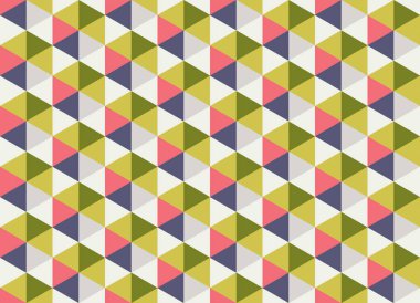 Altıgen desenli modern renkli arkaplan