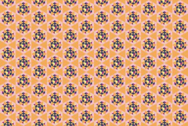 Altıgen desenli modern renkli arkaplan