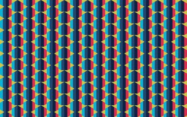 Altıgen desenli modern renkli arkaplan