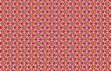 Altıgen desenli modern renkli arkaplan