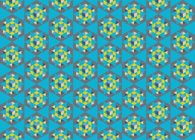 Altıgen desenli modern renkli arkaplan