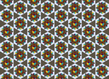 Geometrik elementlerle kusursuz soyut arkaplan