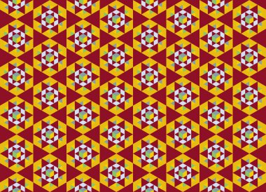 Altıgen desenli modern renkli arkaplan