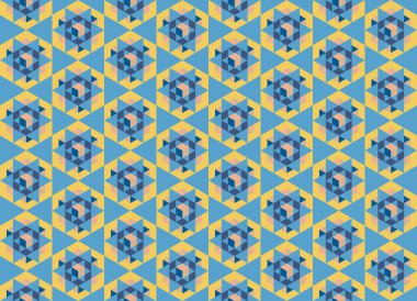 Altıgen desenli modern renkli arkaplan