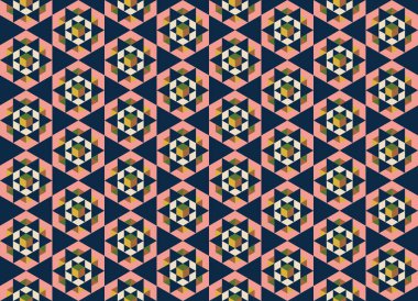 Tekrarlanan şekillerle soyut yaratıcı arkaplan