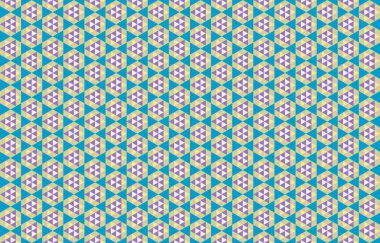 Altıgen desenli modern renkli arkaplan