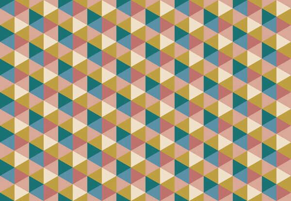 Modern colorful backdrop with hexagonal pattern