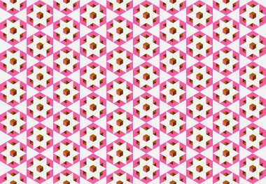 Altıgen desenli modern renkli arkaplan