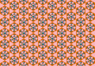 Tekrarlanan şekillerle soyut yaratıcı arkaplan