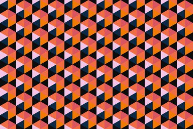 Altıgen desenli modern renkli arkaplan