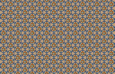 Tekrarlanan şekillerle soyut yaratıcı arkaplan