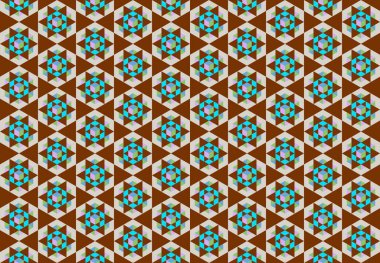 Tekrarlanan şekillerle soyut yaratıcı arkaplan