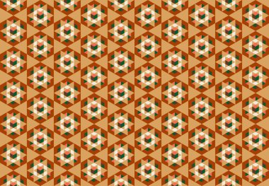 Altıgen desenli modern renkli arkaplan