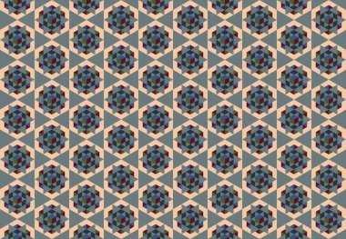 Tekrarlanan şekillerle soyut yaratıcı arkaplan