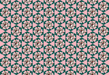 Altıgen desenli modern renkli arkaplan