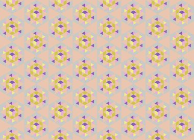 Altıgen desenli modern renkli arkaplan