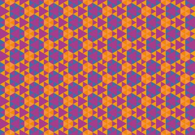 Altıgen desenli modern renkli arkaplan