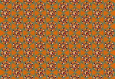 Tekrarlanan şekillerle soyut yaratıcı arkaplan