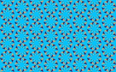 Tekrarlanan şekillerle soyut yaratıcı arkaplan