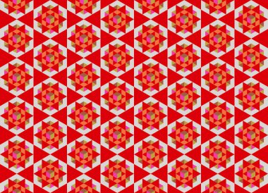 Altıgen desenli modern renkli arkaplan