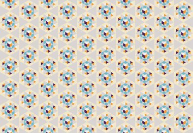 Geometrik elementlerle kusursuz soyut arkaplan