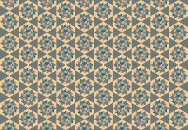 Altıgen desenli modern renkli arkaplan