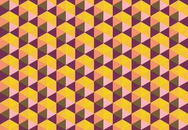 Altıgen desenli modern renkli arkaplan