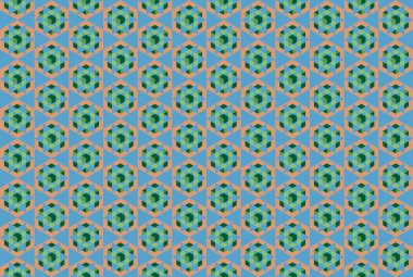 Tekrarlanan şekillerle soyut yaratıcı arkaplan