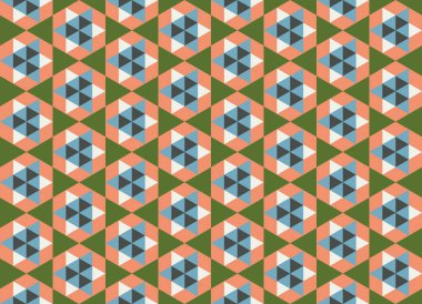 Altıgen desenli modern renkli arkaplan