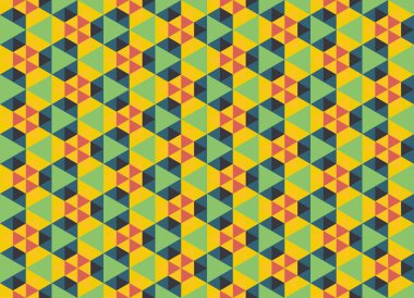 Altıgen desenli modern renkli arkaplan