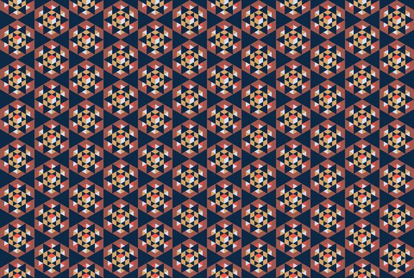 Abstract creative background with repeated shapes